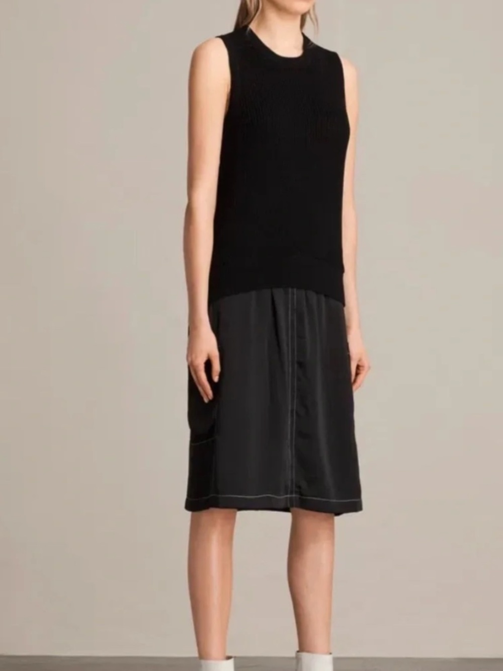 All Saints Black Alexis Dress - L